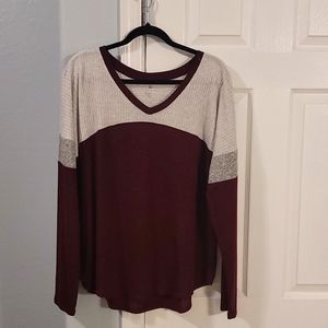 Long sleeve v neck